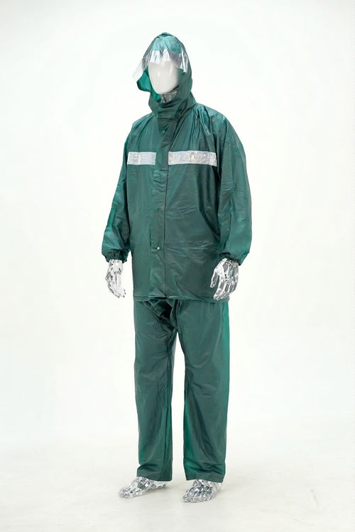 Original YD 912 Heavy-Duty Waterproof Rain Suit Set (1050g); 100% Leak-Proof Seamless Raincoat for Bikers (Imported)